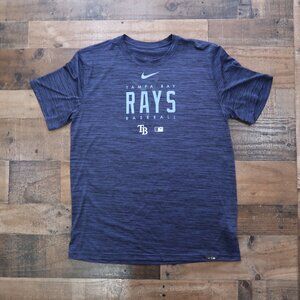 Tampa Bay Rays Nike Dri Fit Mens Large Short Sleeve Tee Official MLB Baseball